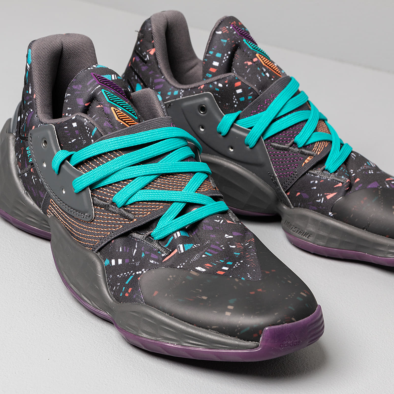 adidas Harden Vol. 4 Core Black/ Amber Tint/ Grey Six | Footshop