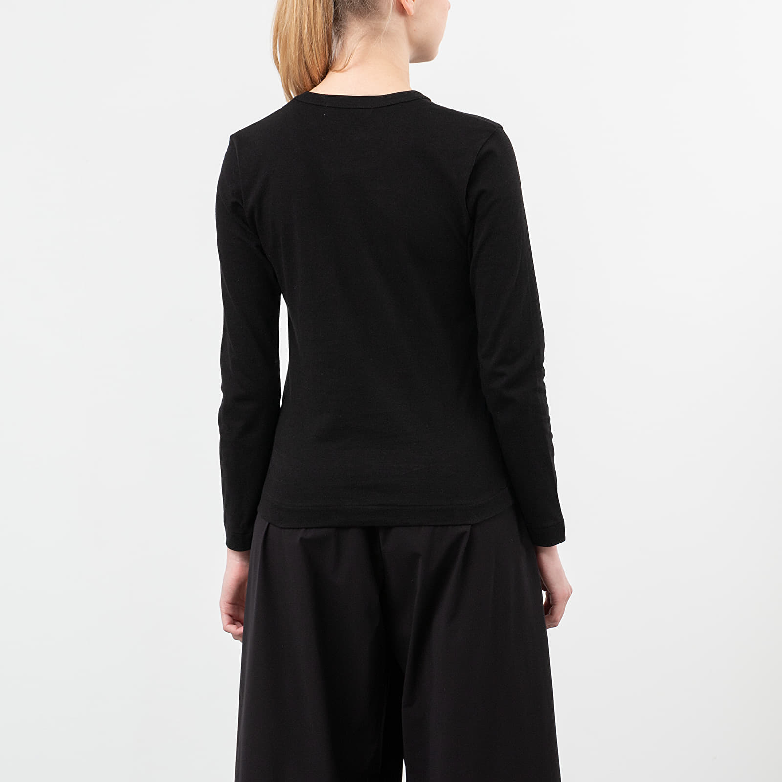 T-Shirts Comme des Garçons PLAY Long Sleeve Tee Black