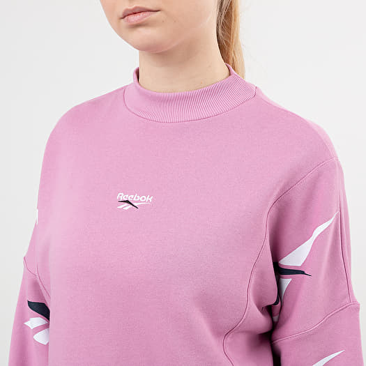 Hoodies and sweatshirts Reebok Classic Vector Repeat Crewneck Jasmine Pink Footshop