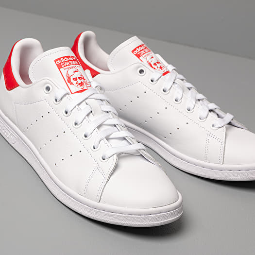 Men s shoes adidas Stan Smith Ftw White Ftw White Lust Red Footshop