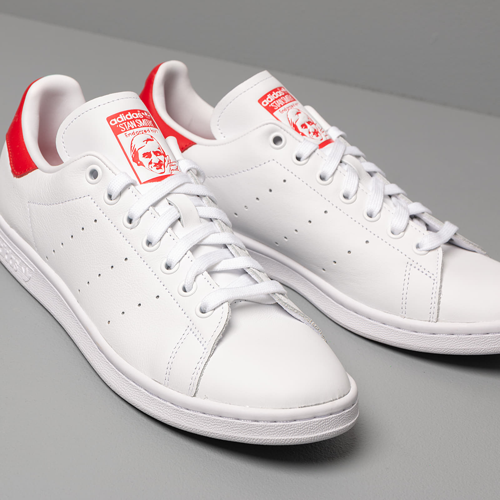 Men's shoes adidas Stan Smith Ftw White/ Ftw White/ Lust Red