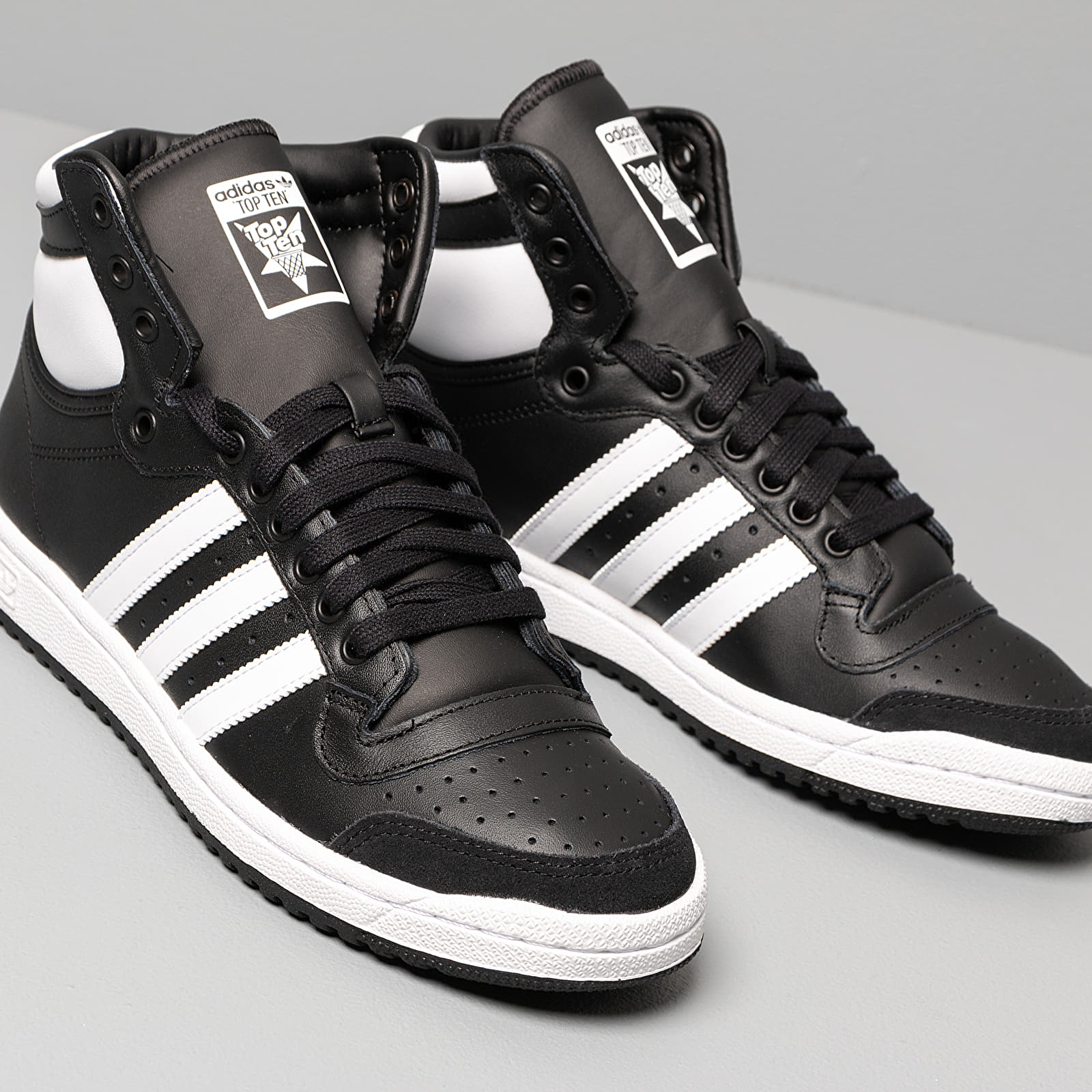 Men s shoes adidas Top Ten Hi Core Black Ftw White Core Black Footshop