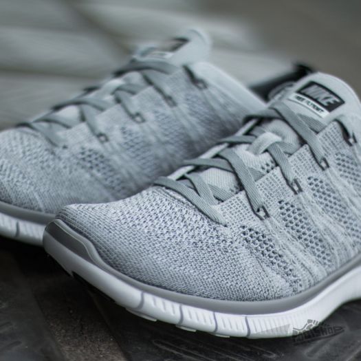 Men s shoes Nike Free Flyknit NSW Wolf Grey Black Dark Grey White Footshop