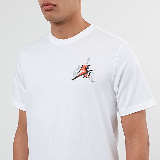 T shirts Jordan Jumpman Classics Graphic Tee White Infrared 23 Footshop