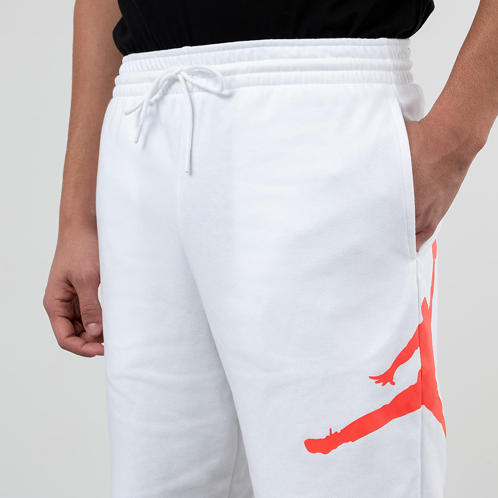 Shorts Jordan Jumpman Logo Fleece Shorts White Infrared 23 Footshop