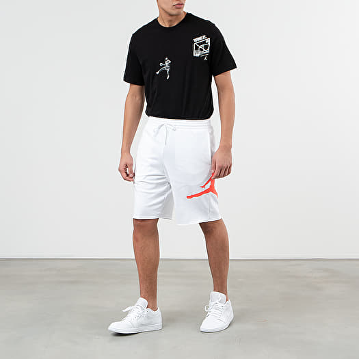 Shorts Jordan Jumpman Logo Fleece Shorts White Infrared 23 Footshop