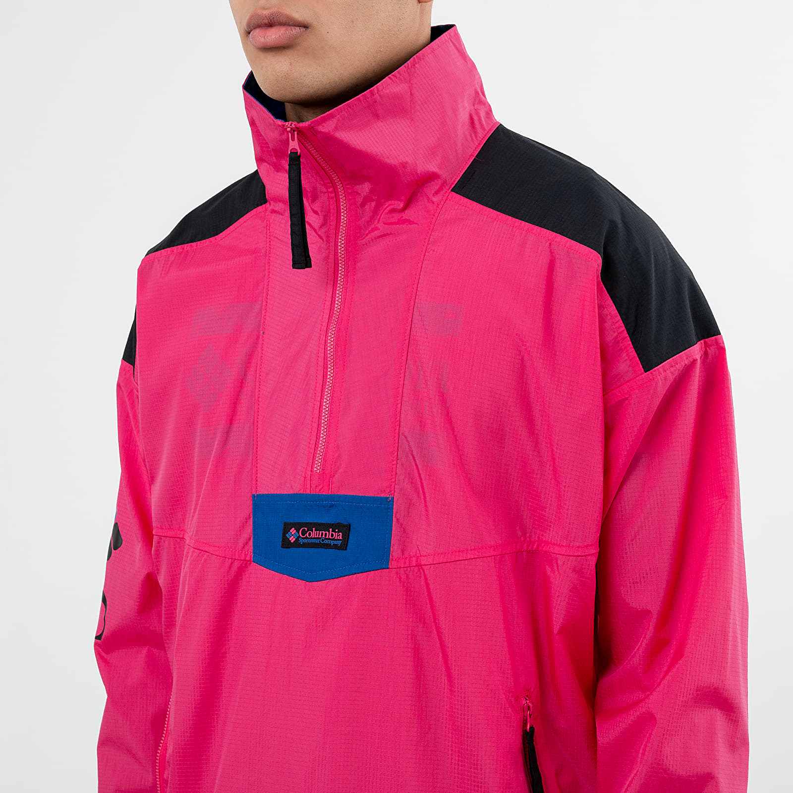 Bundy Columbia Anorak Jacket Cactus Pink/ Black