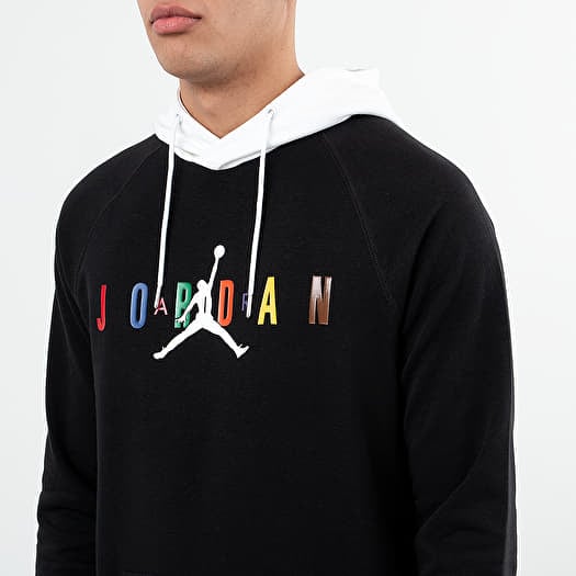 Hoodies and sweatshirts Jordan Sport DNA Hybrid Pullover Hoodie Black White Footshop