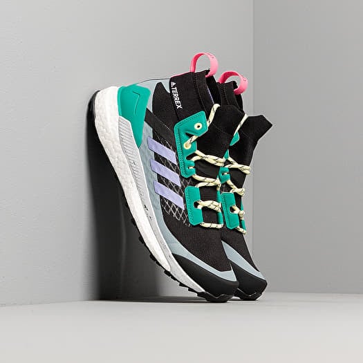 Damen Sneaker und Schuhe adidas Terrex Free Hiker W Core Black Light Purple Glow Green Footshop