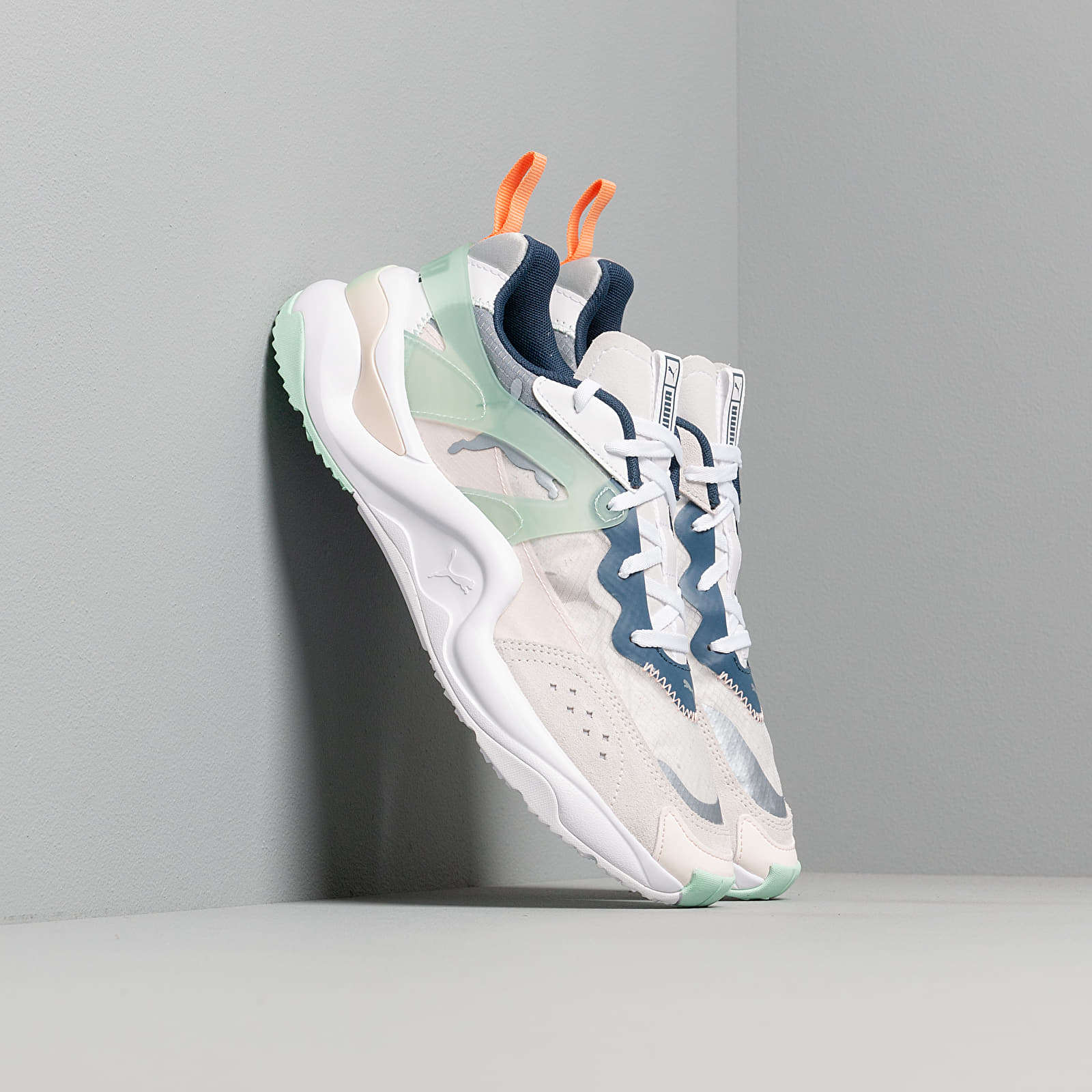 Zapatillas mujer Puma Rise Wn S White-Mist Green-Cantaloupe