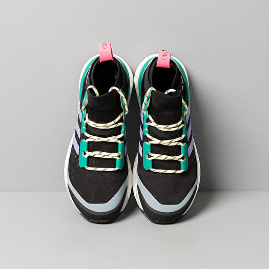 Adidas shoes black purple green discount