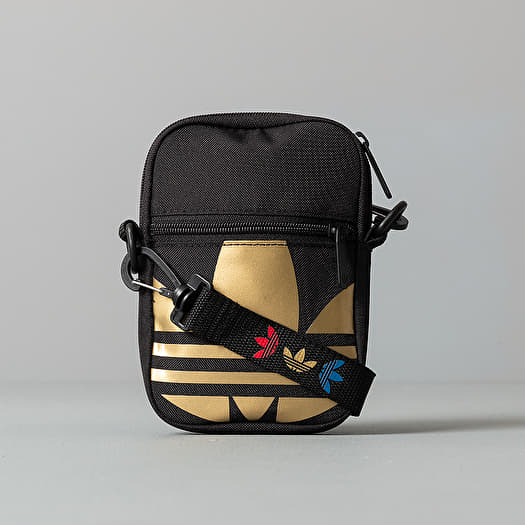 Gold and black adidas bag store