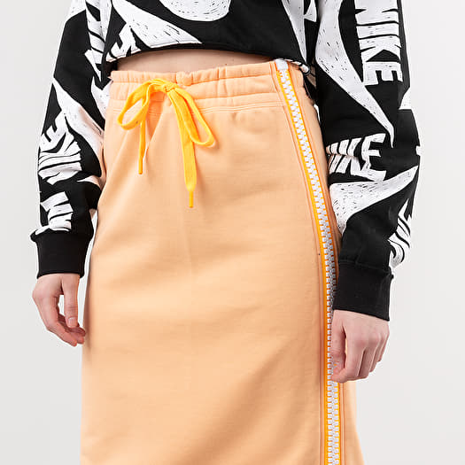 スカート Flight Mode Fleece Long Skirt Nike Sportswear Fleece Long Skirt Orange Chalk/ White/ Laser