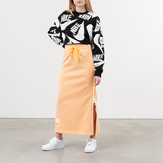 スカート Flight Mode Fleece Long Skirt Nike Sportswear Fleece Long Skirt Orange Chalk/ White/ Laser