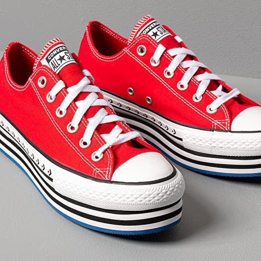 Red platform converse shoes online