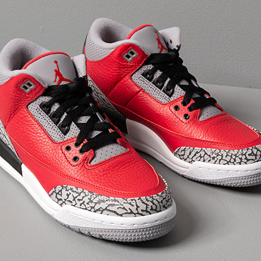 Air jordan 3 retro white fire red cement clearance grey black
