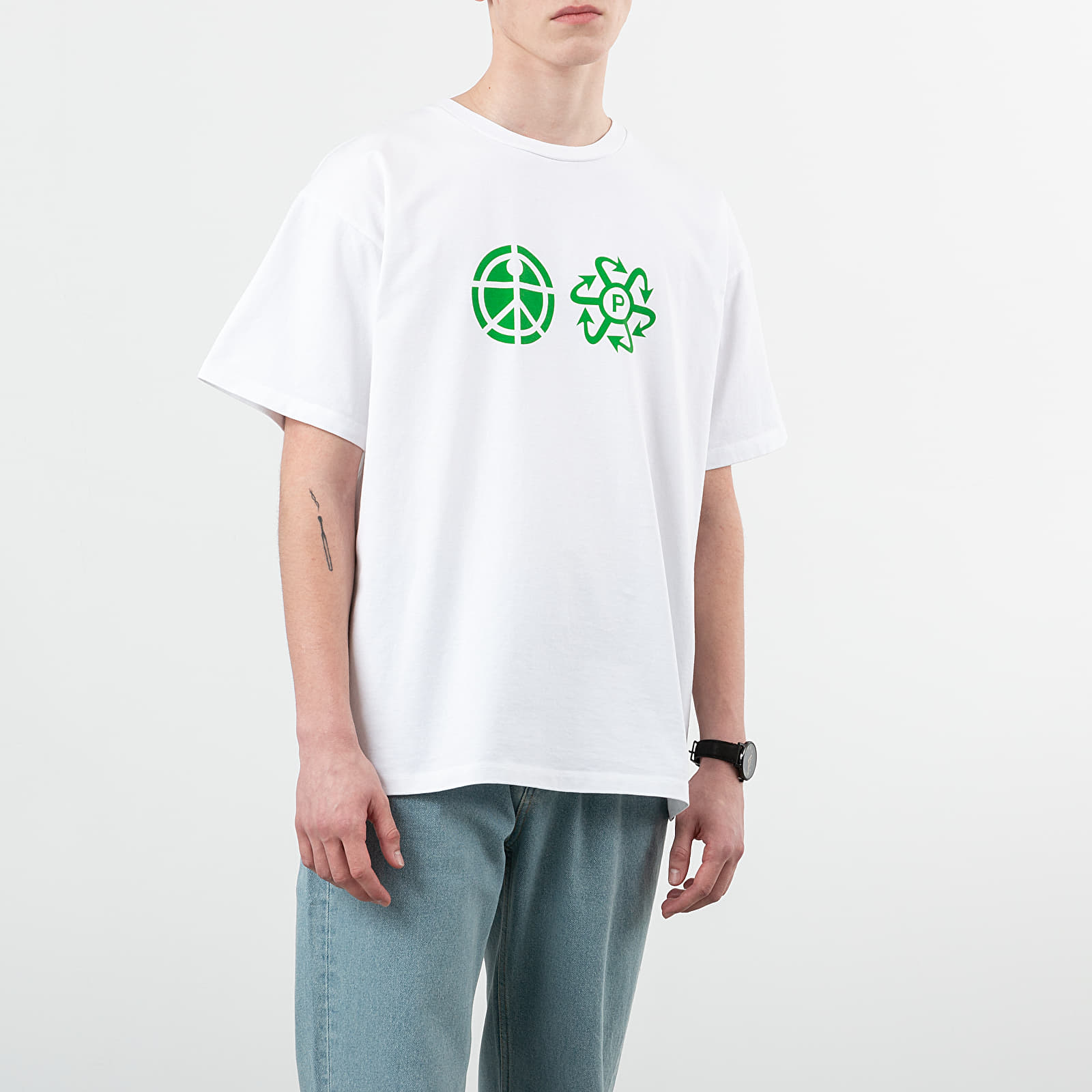Tričká PACCBET Print Logo Tee White
