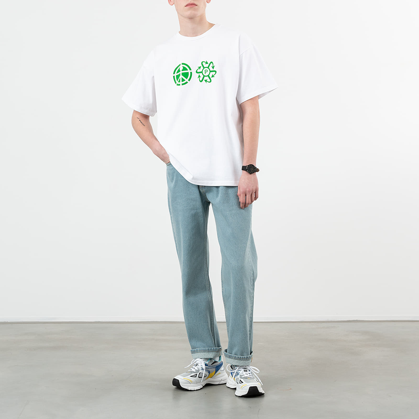 Tričká PACCBET Print Logo Tee White