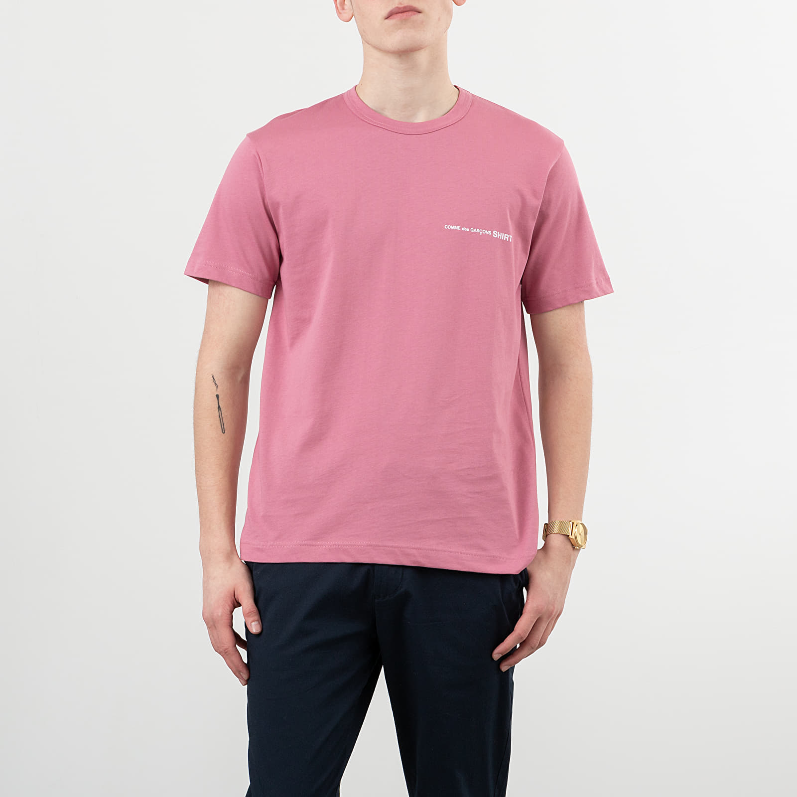 Camisetas Comme des Garçons SHIRT Logo Tee Pink