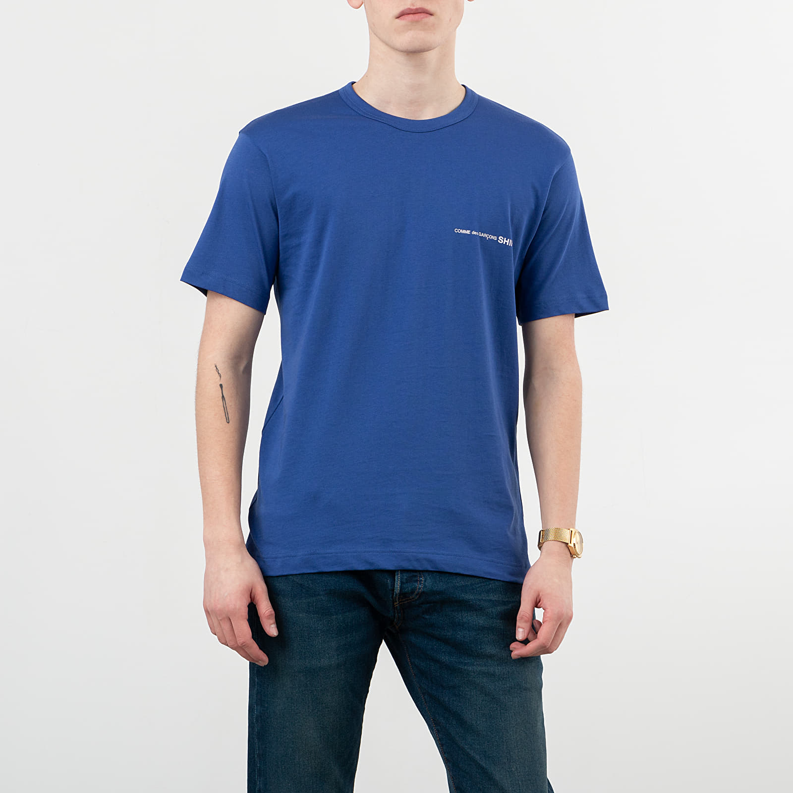 T-shirts Comme des Garçons SHIRT Logo Tee Blue