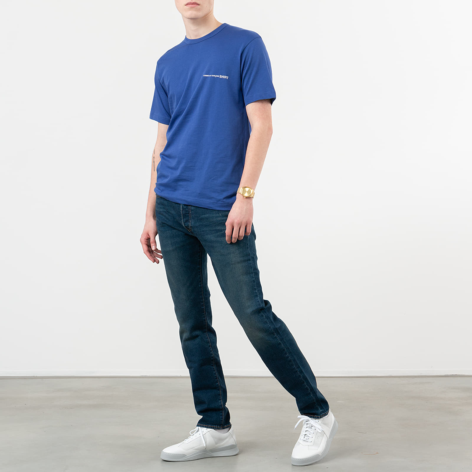 T-shirts Comme des Garçons SHIRT Logo Tee Blue