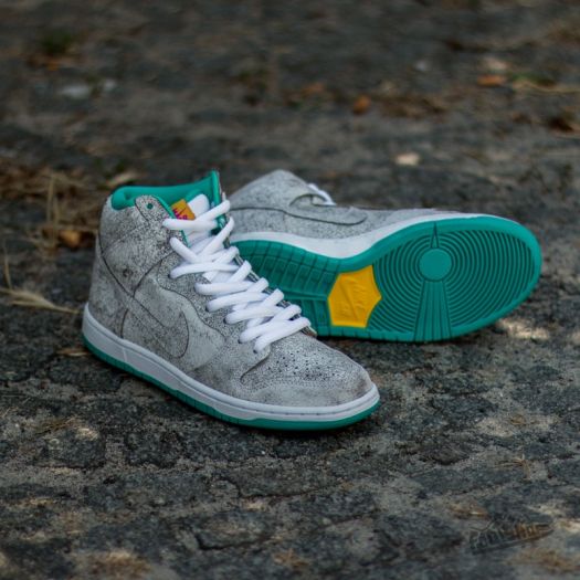 Men s shoes Nike Dunk High Premium SB White White Hyper Jade Footshop