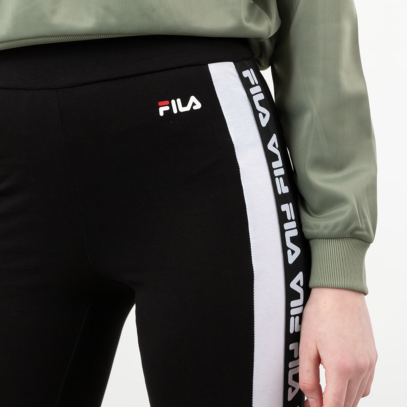 Pants and jeans FILA Tasya Leggings Black Bright White Footshop