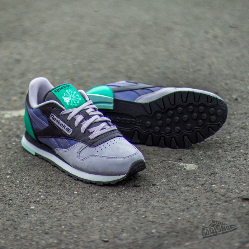 Women's shoes Reebok Classic Leather  PM Purple/ Volt/ Green/ White