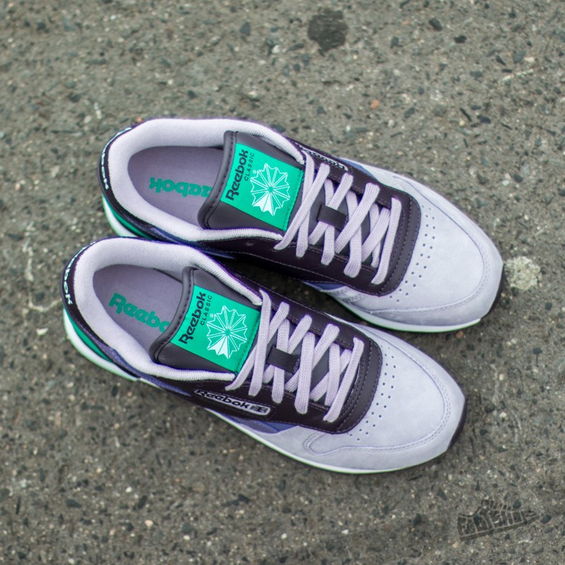 Women's shoes Reebok Classic Leather  PM Purple/ Volt/ Green/ White