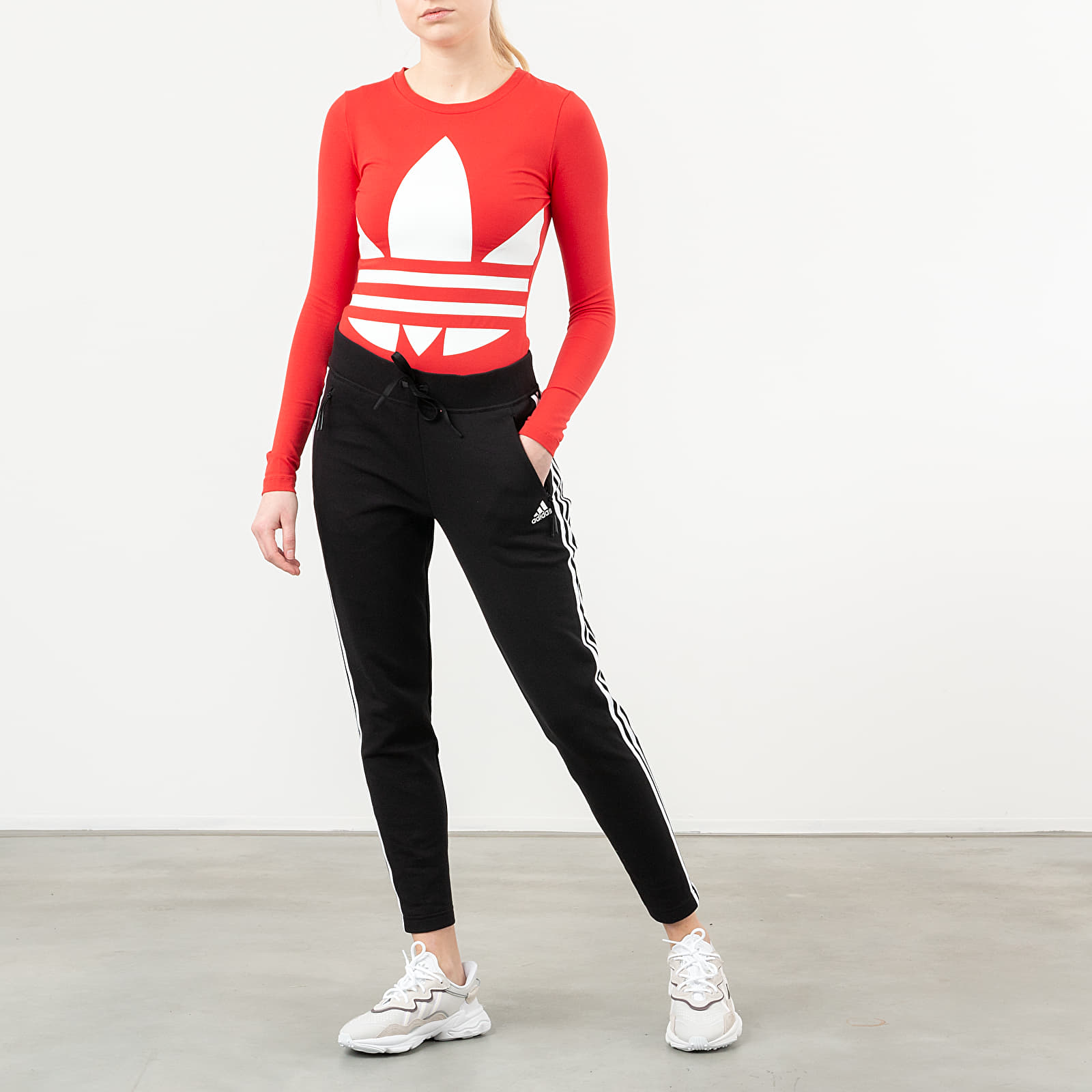 Adidas red on sale bodysuit