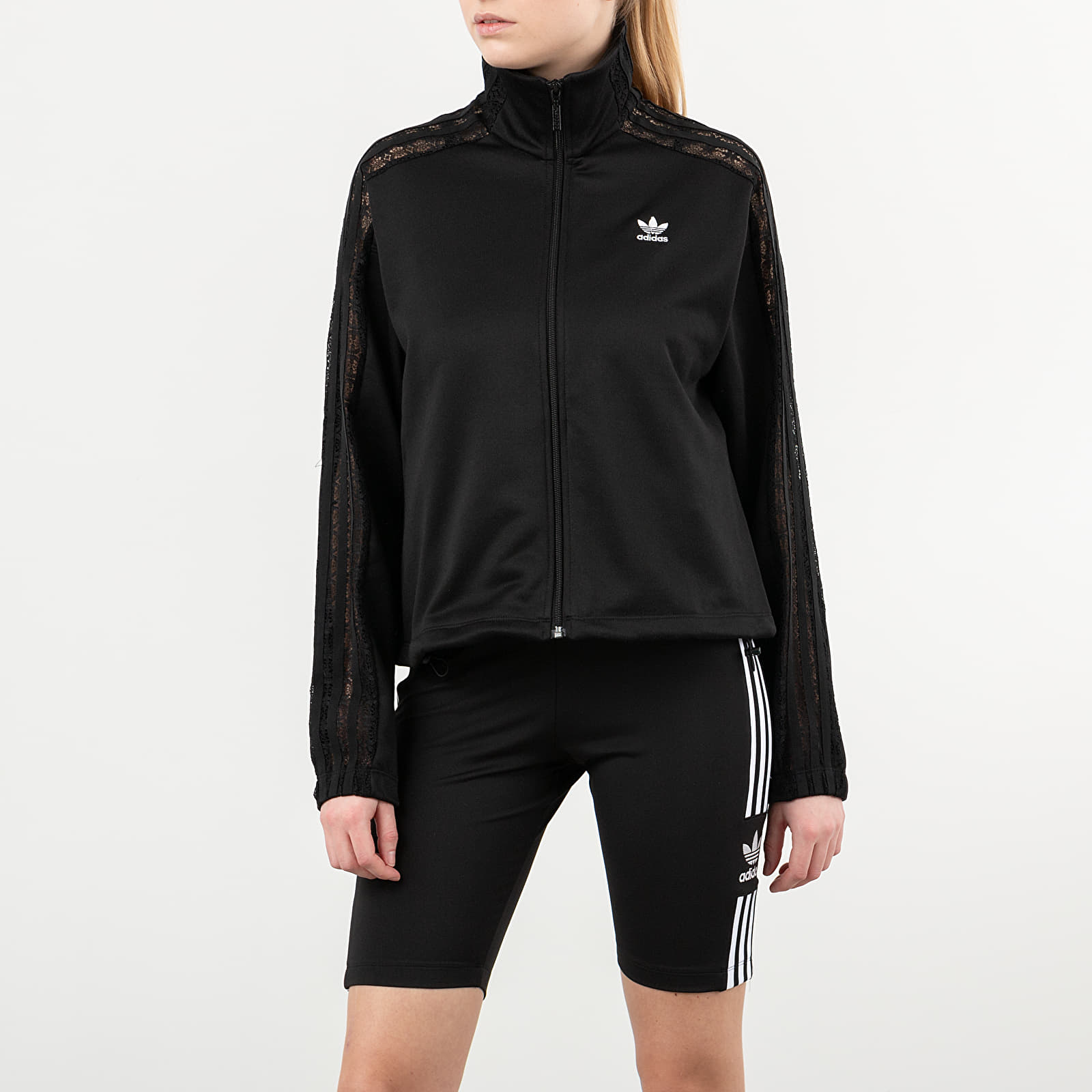 Hoodies and sweatshirts adidas Lace Tracktop Black Footshop