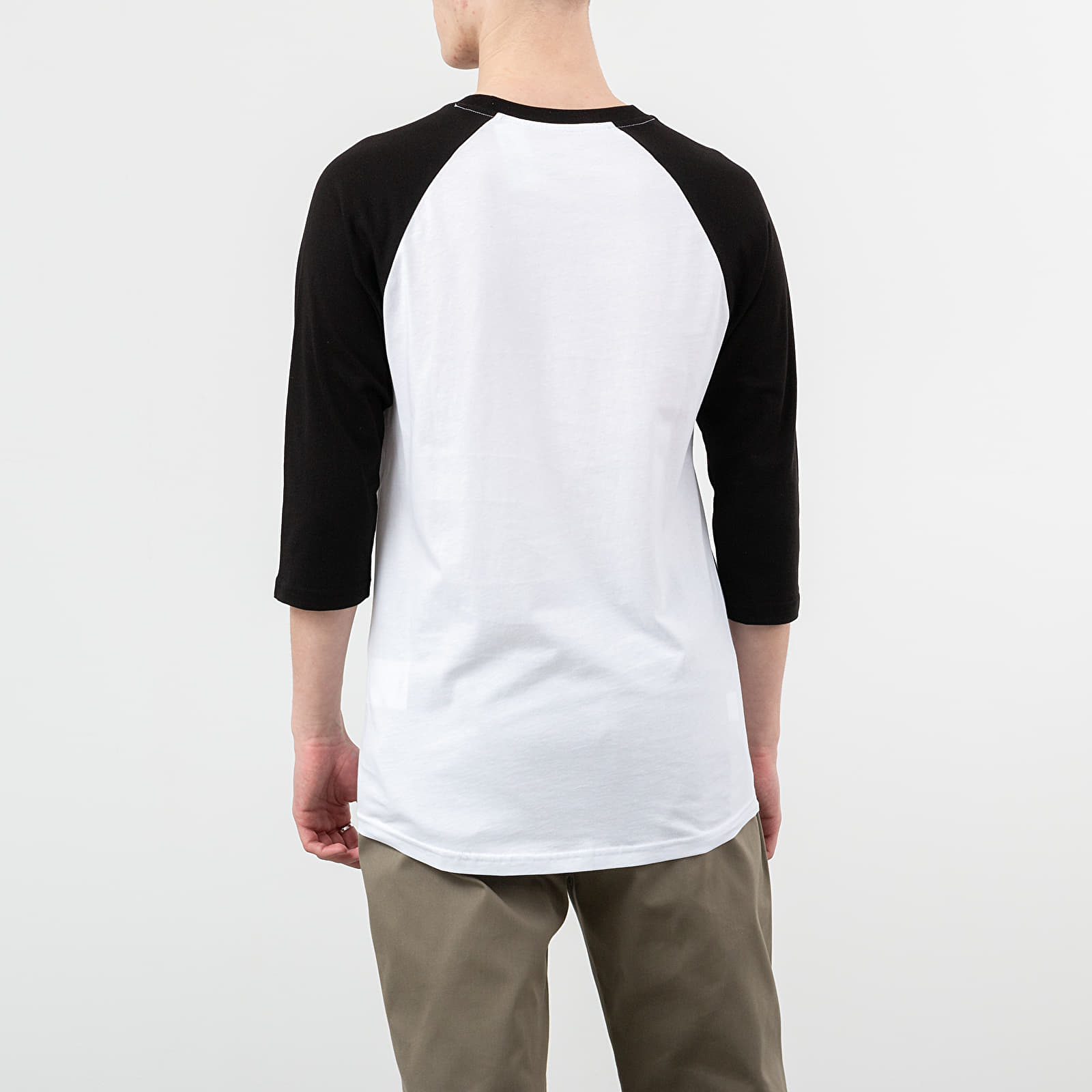 Tricouri  Vans Classic Raglan Tee White/ Black