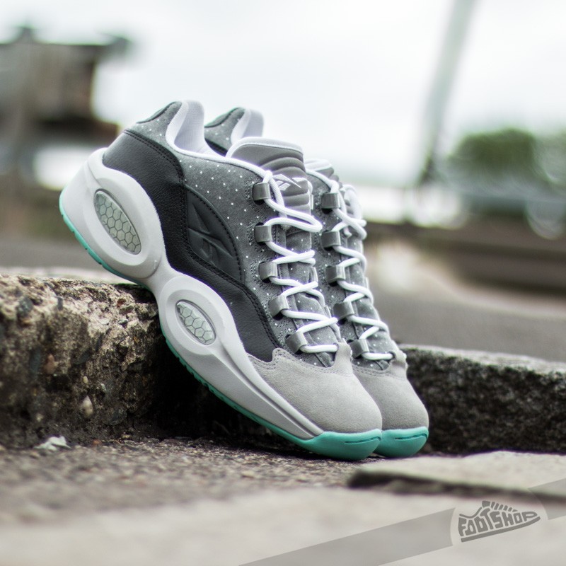 Reebok Question Low R13 Black/ Carbon/ White/ Aqua | Footshop