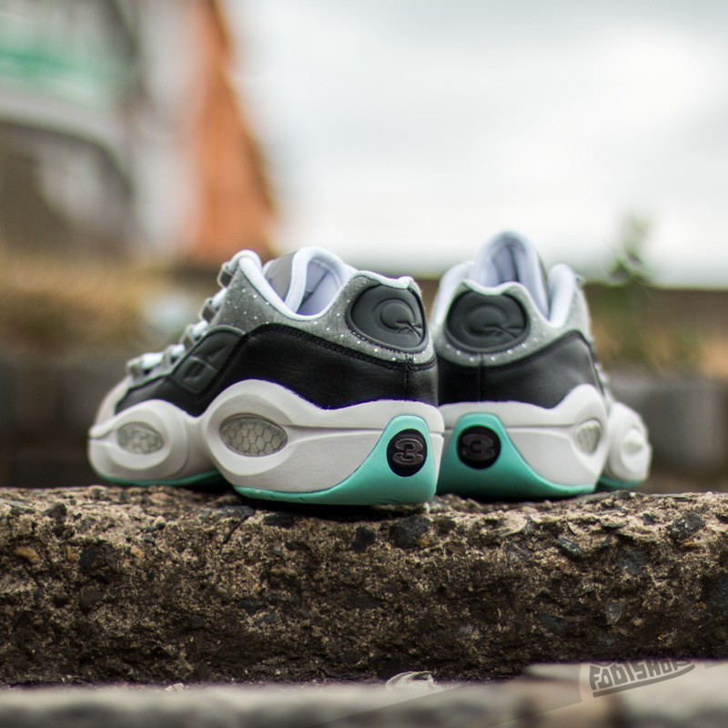 Men's shoes Reebok Question Low R13 Black/ Carbon/ White/ Aqua
