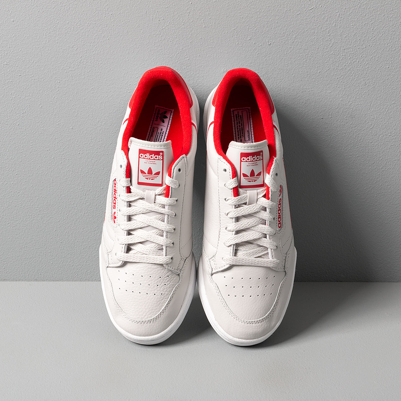 Adidas continental 80 grey scarlet hotsell