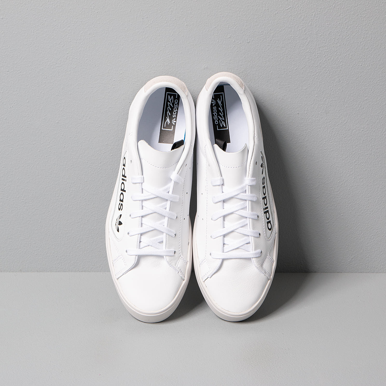 Adidas sleek trainers white white crystal white deals