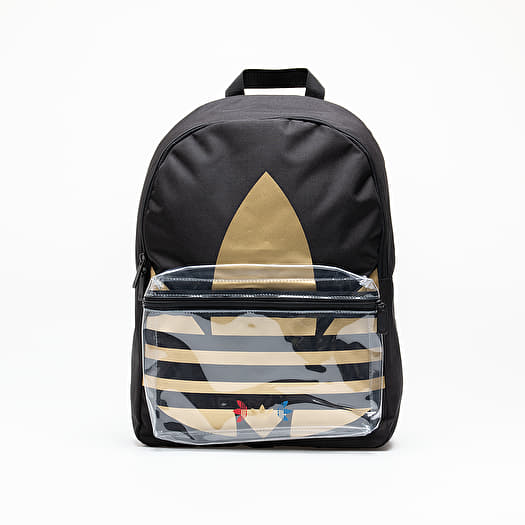 Rucksacke adidas Large Trefoil Backpack Black Golden Metallic Footshop