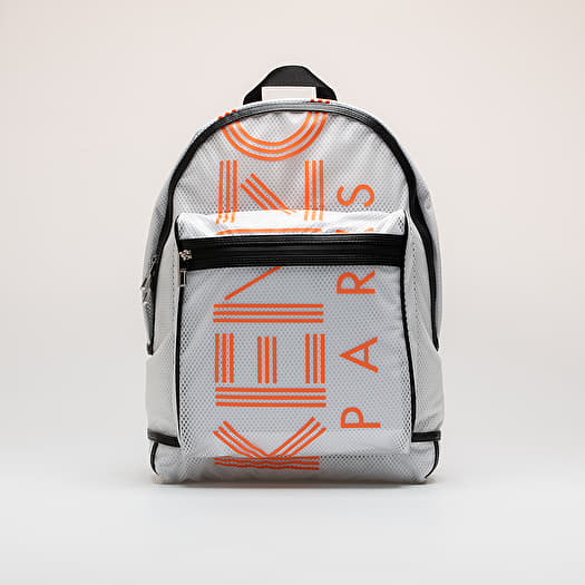 Zaini KENZO Paris Large Rucksack White/ Orange Footshop