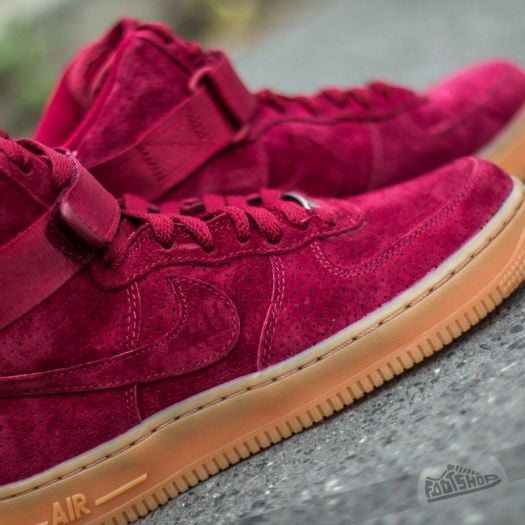 Nike air force 1 07 hi suede w schuhe weinrot on sale