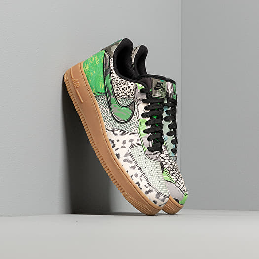 Air force 1 qs on sale black/green spark/gum men's shoe