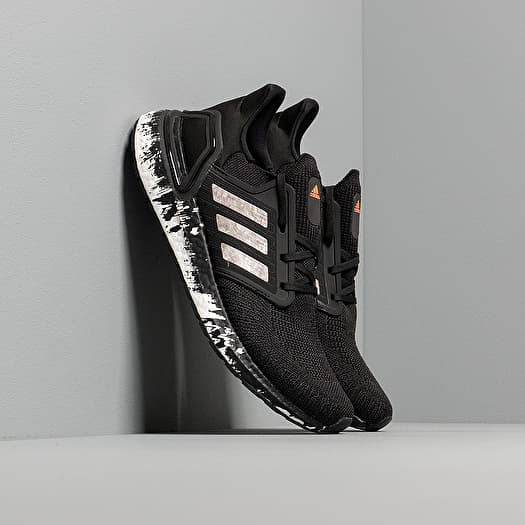Adidas ultra boost 20 black white & coral online