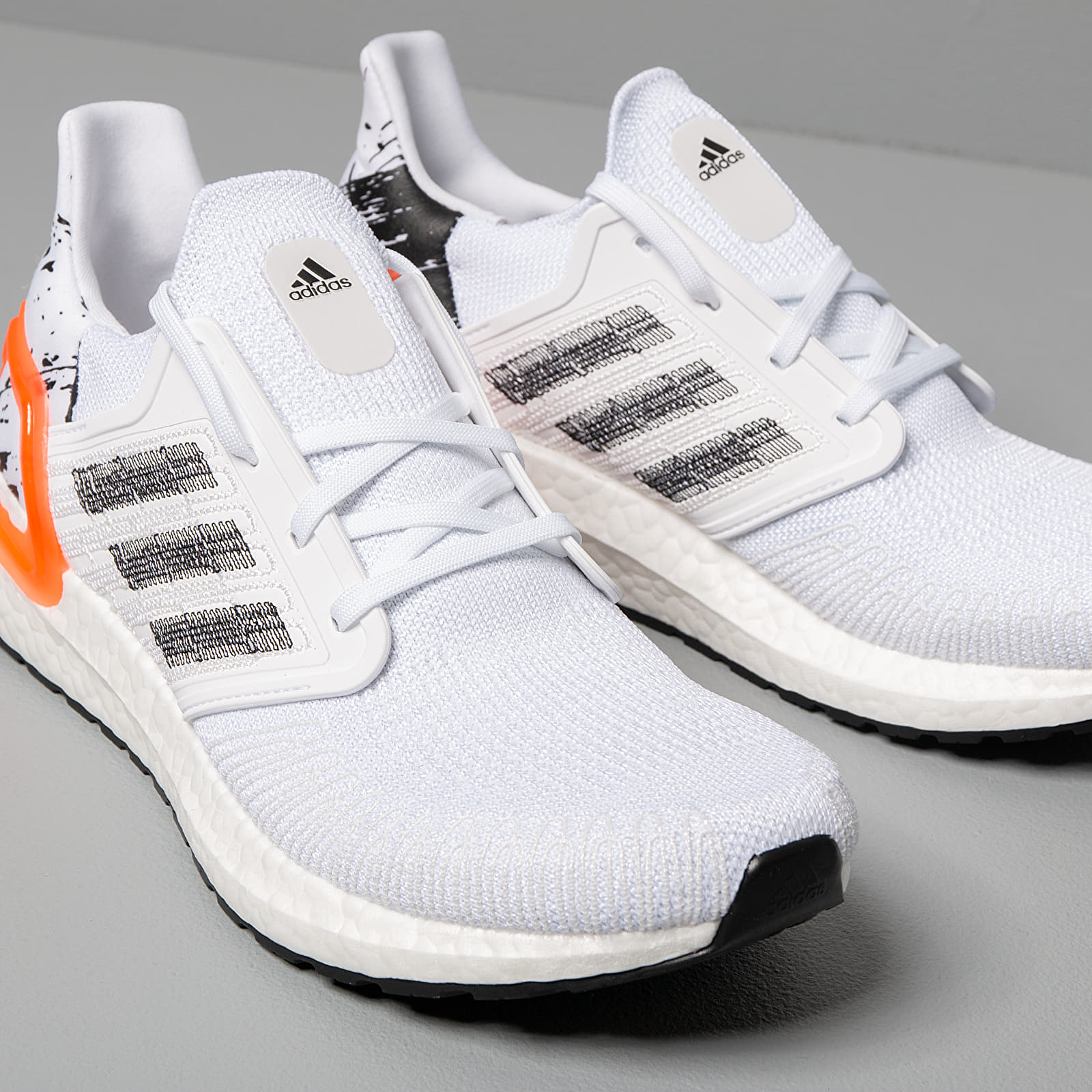 Ultra boost 20 white black coral hotsell
