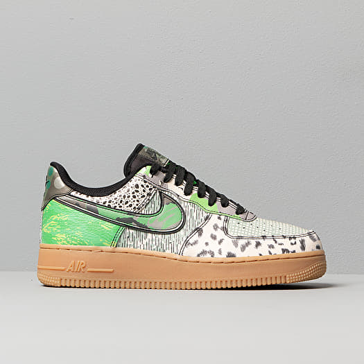 Men s shoes Nike Air Force 1 07 QS Black Black Green Spark Gum Light Brown Footshop