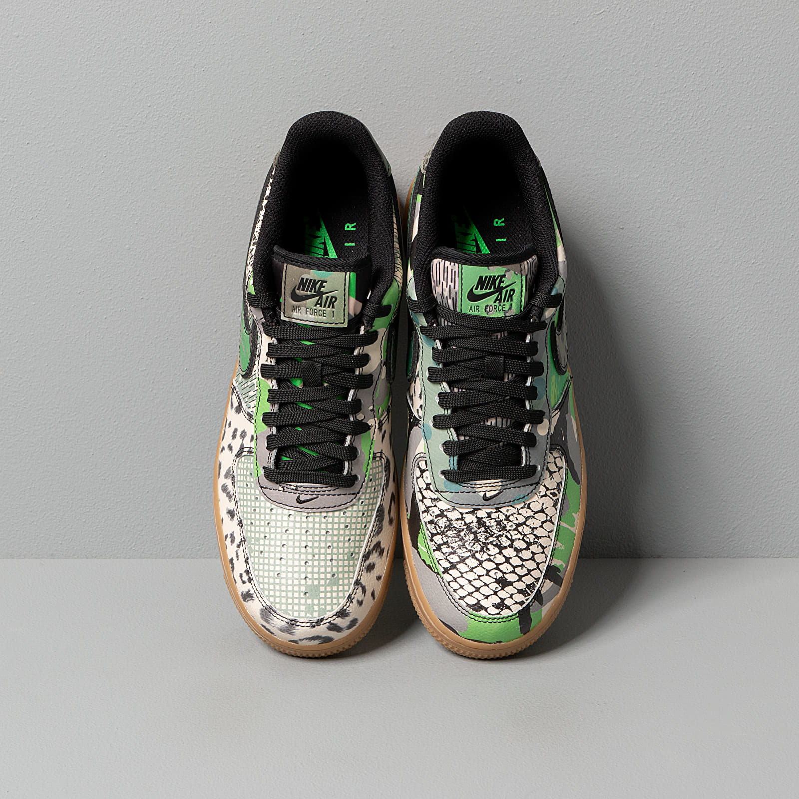 Nike air force outlet 1 qs black/green spark/gum