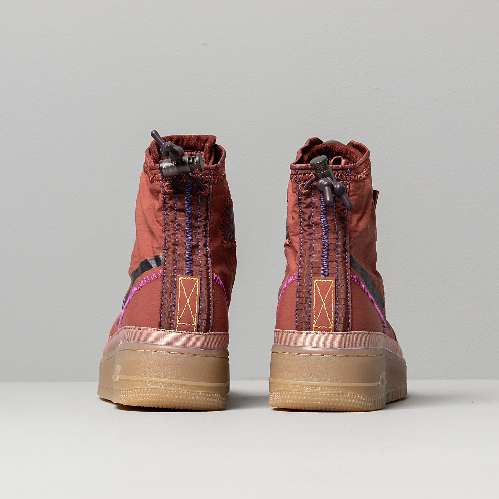Women's shoes Nike W Air Force 1 Shell Dark Pony/ Burgundy Ash-Desert Dust