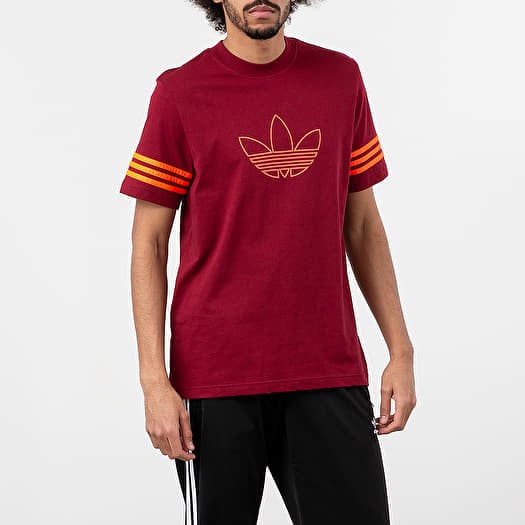 Camisetas adidas Outline Tee Core Burgundy Footshop
