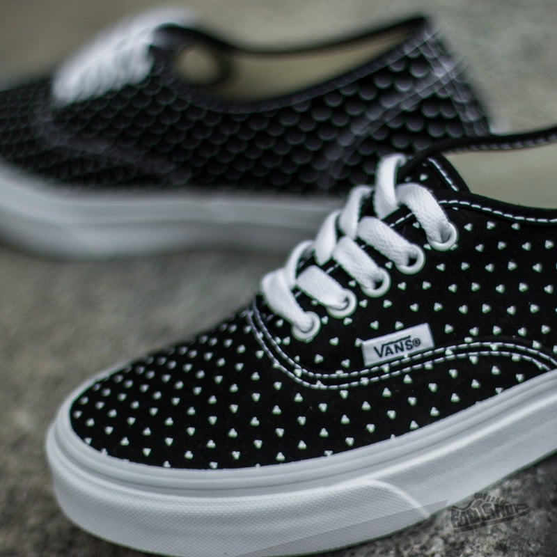 Women s shoes Vans Authentic Slim Micro Hearts Black True White Footshop
