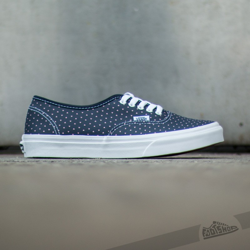 Női cipők Vans Authentic Slim Micro Hearts Navy/ Pink/ True White