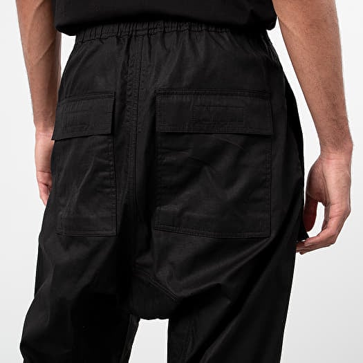 Spodnie Rick Owens DRKSHDW Drawstring Long Cargo Pants Black