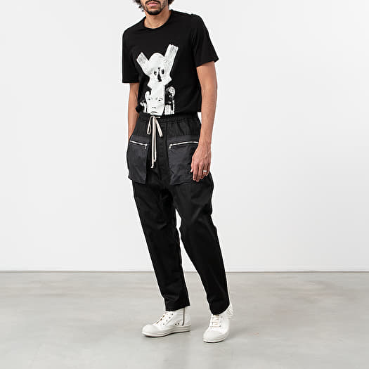 Rick Owens DRKSHDW Drawstring Long Cargo Pants Black | Footshop